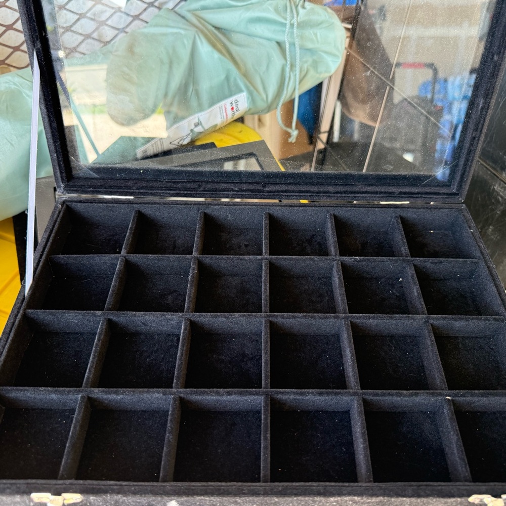 Bundle -Velvet Compartment Jewelry Organizer Boxes earrings,bracelets,necklaces.